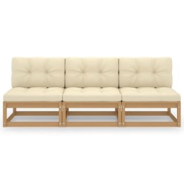 3-osobowa sofa z poduszkami, lite drewno sosnowe Lumarko!