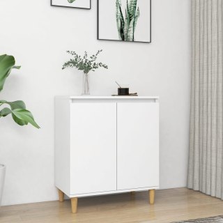  Szafka z drewnianymi nóżkami, biała 60x35x70 cm, płyta wiórowa Lumarko!