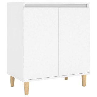  Szafka z drewnianymi nóżkami, biała 60x35x70 cm, płyta wiórowa Lumarko!