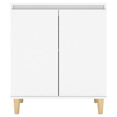  Szafka z drewnianymi nóżkami, biała 60x35x70 cm, płyta wiórowa Lumarko!