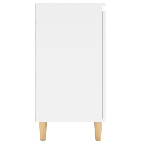  Szafka z drewnianymi nóżkami, biała 60x35x70 cm, płyta wiórowa Lumarko!