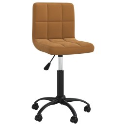  Obrotowe krzesła stołowe, 2 szt., brązowe, aksamitne Lumarko!