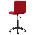  Obrotowe krzesła stołowe, 2 szt., winna czerwień, aksamitne Lumarko!