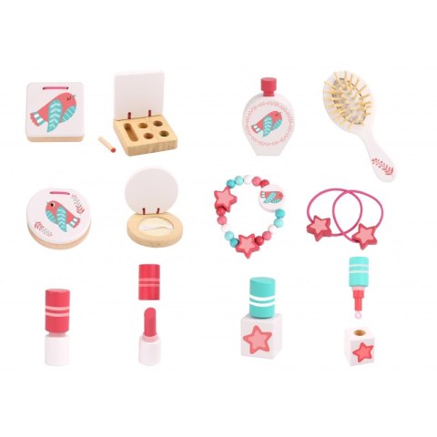  Różowa Toaletka Drewniana Do Makijażu Z Lustrem Lumarko!