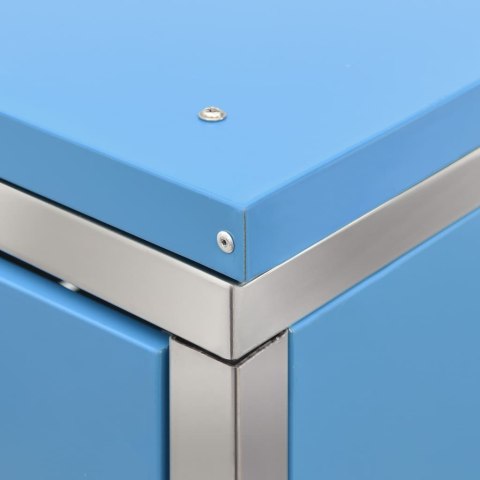  Osłona na 3 kosze na śmieci, 207x77,5x115 cm, stal nierdzewna Lumarko!