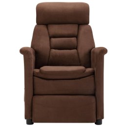 Lumarko Elektryczny fotel masujący, rozkładany, brązowy, ekozamsz
