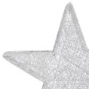  Dekoracja świąteczna: 3 gwiazdy, srebrna siatka z LED Lumarko!