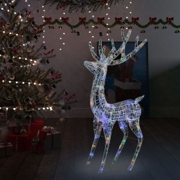  Świąteczny renifer XXL, akryl, 250 kolorowych diod LED, 180 cm Lumarko!