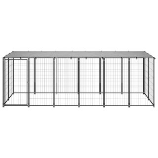  Kojec dla psa, czarny, 330x110x110 cm, stalowy Lumarko!