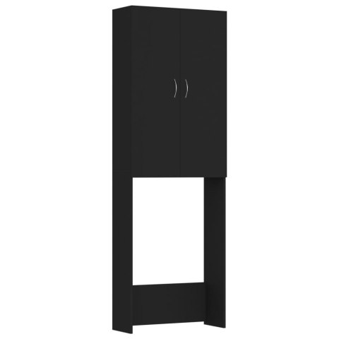  Szafka na pralkę, czarna, 64 x 25,5 x 190 cm Lumarko!