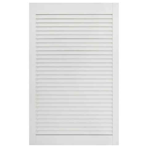  Drzwi żaluzjowe, 2 szt., drewno sosnowe, białe, 99,3 x 59,4 cm Lumarko!