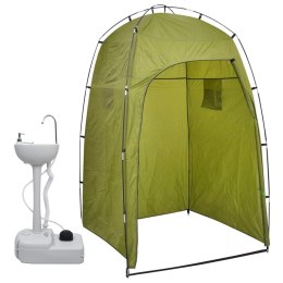 Lumarko Przenośna umywalka turystyczna z namiotem, 20 L