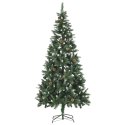  Sztuczna choinka z lampkami LED i szyszkami, 210 cm Lumarko!