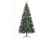  Sztuczna choinka z lampkami LED i szyszkami, 210 cm Lumarko!