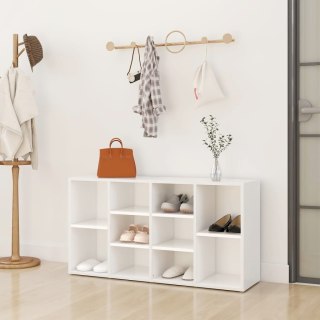  Ławka z miejscem na buty, biała, 103x30x54,5 cm, płyta wiórowa Lumarko!