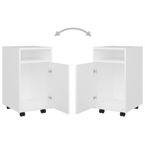  Szafka boczna z kółkami, biała, 33x38x60 cm, płyta Lumarko!