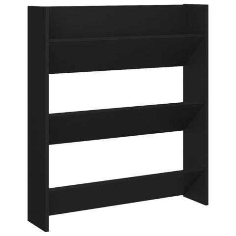  Szafka ścienna na buty, czarna, 80x18x90 cm, płyta wiórowa Lumarko!