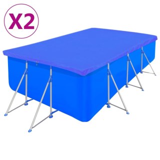  Plandeki na basen, 2 szt., PE, prostokątne, 90 g/m², 540x270 cm Lumarko!