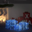  Dekoracja świąteczna: 3 akrylowe prezenty, LED, zimna biel Lumarko!