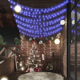  Lampki świąteczne, 20 m, 200 niebieskich diod LED, 8 funkcji Lumarko!