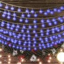  Lampki świąteczne, 20 m, 200 niebieskich diod LED, 8 funkcji Lumarko!