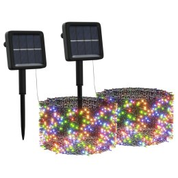  Solarne lampki dekoracyjne, 2 szt., 2x200 LED, kolorowe Lumarko!