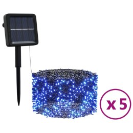  Solarne lampki dekoracyjne, 5 szt., 5x200 LED, niebieskie Lumarko!