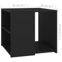  Stolik boczny, czarny, 50x50x45 cm, płyta wiórowa Lumarko!
