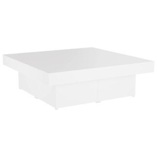  Stolik kawowy, biały, 90x90x28 cm, płyta wiórowa Lumarko!