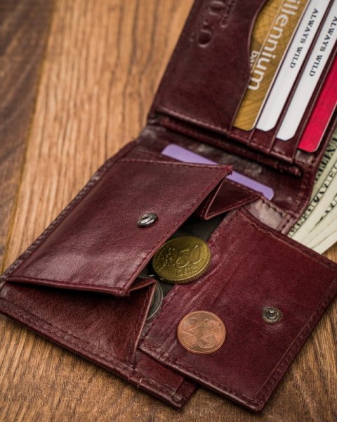  Portfel Męski Skórzany Skóra Na Karty