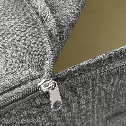  Pojemniki, 2 szt., tkanina, 43x34x23 cm, szare Lumarko!