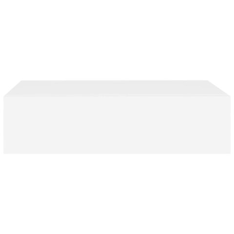  Półki ścienne z szufladą, 2 szt., białe, 40 x 23,5 x 10 cm, MDF Lumarko!