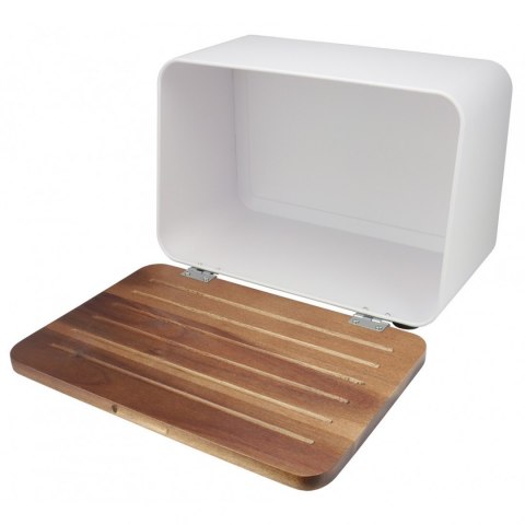  Chlebak Stalowy Z Pokrywą Akacjową Husla 73937 Lumarko!