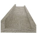  Półki ścienne, 2 szt., szarość betonu, 60x9x3 cm Lumarko!