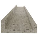  Półki ścienne, 2 szt., szarość betonu, 80x9x3 cm Lumarko!