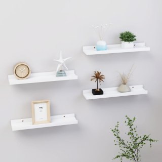  Półki ścienne, 4 szt., białe, 40x9x3 cm Lumarko!