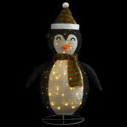  Dekoracja świąteczna, pingwin z LED, luksusowa tkanina, 120 cm Lumarko!
