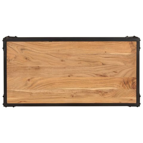  Stolik kawowy z litego drewna akacjowego, 90x45x35 cm Lumarko!
