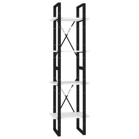  4-poziomowy regał na książki, biały, 40x30x140 cm, płyta Lumarko!