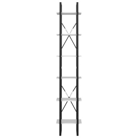  6-poziomowy regał, biały, 40x30x210 cm, płyta wiórowa Lumarko!