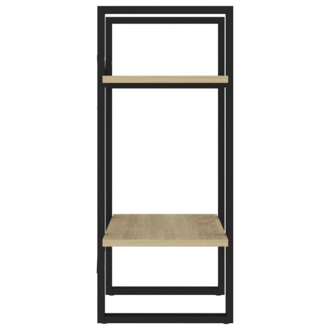  2-poziomowy regał na książki, dąb sonoma, 40x30x70 cm, płyta Lumarko!