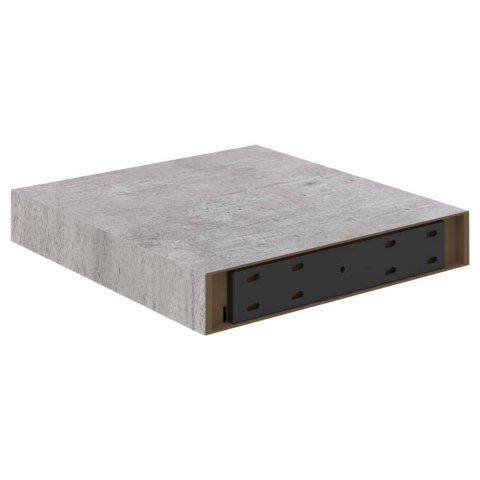  Półki ścienne, 2 szt., szarość betonu, 23 x 23,5 x 3,8 cm, MDF Lumarko!