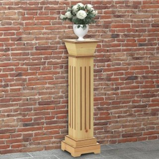  Klasyczny kwietnik kolumna, jasne drewno, 17x17x66 cm, MDF Lumarko!