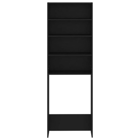  Szafka na pralkę, czarna, 64x24x190 cm Lumarko!