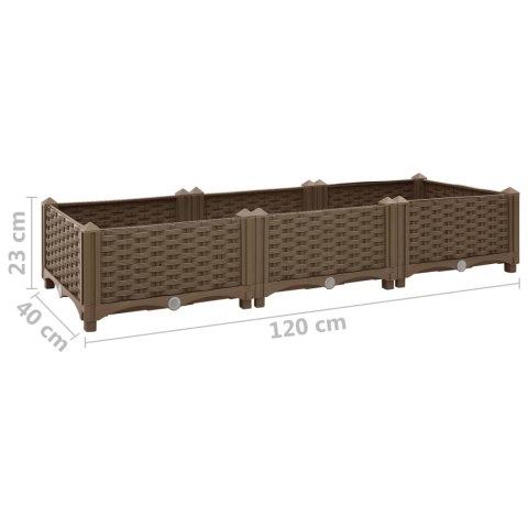  Donica do podniesionej rabaty, 120x40x23 cm, polipropylen Lumarko!