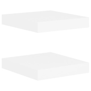 Półki ścienne, 2 szt., dębowo-białe, 23 x 23,5 x 3,8 cm, MDF Lumarko!