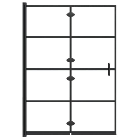  Składana kabina prysznicowa, ESG, 100x140 cm, czarna Lumarko!