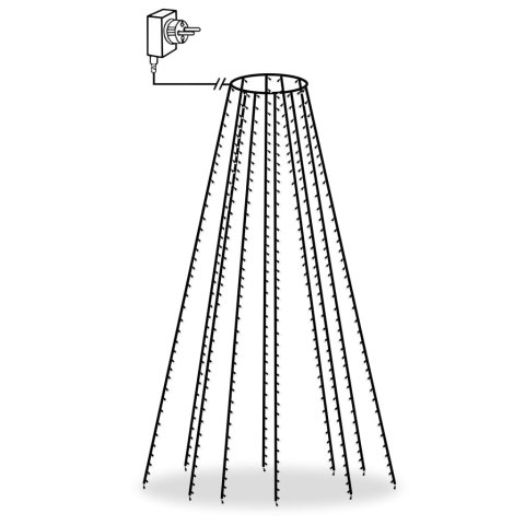  Lampki na choinkę, 500 niebieskich LED, 500 cm, wewn./zewn. Lumarko!