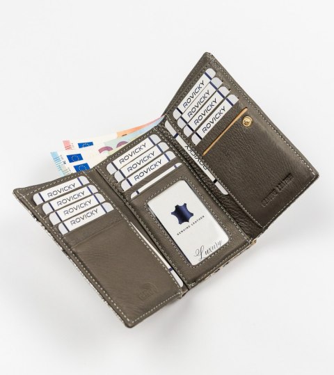  Lakierowany Portfel Damski Wysokiej Jakości Zdobiony Wężowym Wzorem 