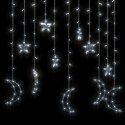  Lampki świąteczne z gwiazdkami i księżycami, na pilota, 138 LED Lumarko!